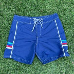 Vintage Blue Hurley Hobie Board Shorts